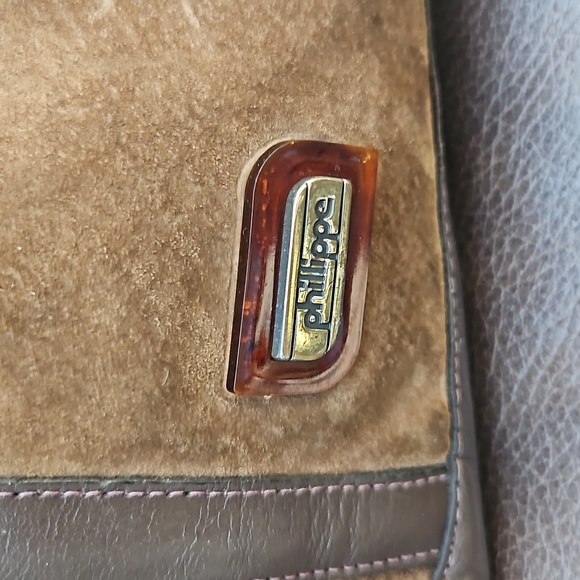 Brown suede philippe bag - Picture 2 of 6